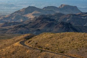 Heuvelachtig landschap in Big Bend National Park Texas