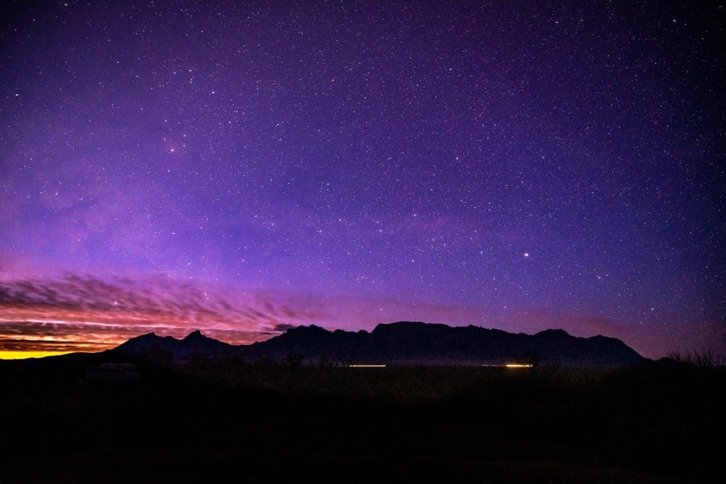 Sterrenhemel boven Big Bend National Park