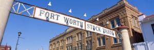 Bord Fort Worth Stockyards Texas