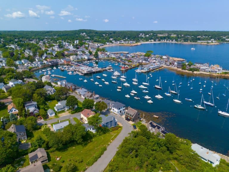 Nantucket haven met zeilboten in Massachusetts