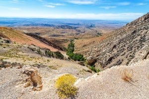 Rotsachtige kloof bij Sheridan Wyoming
