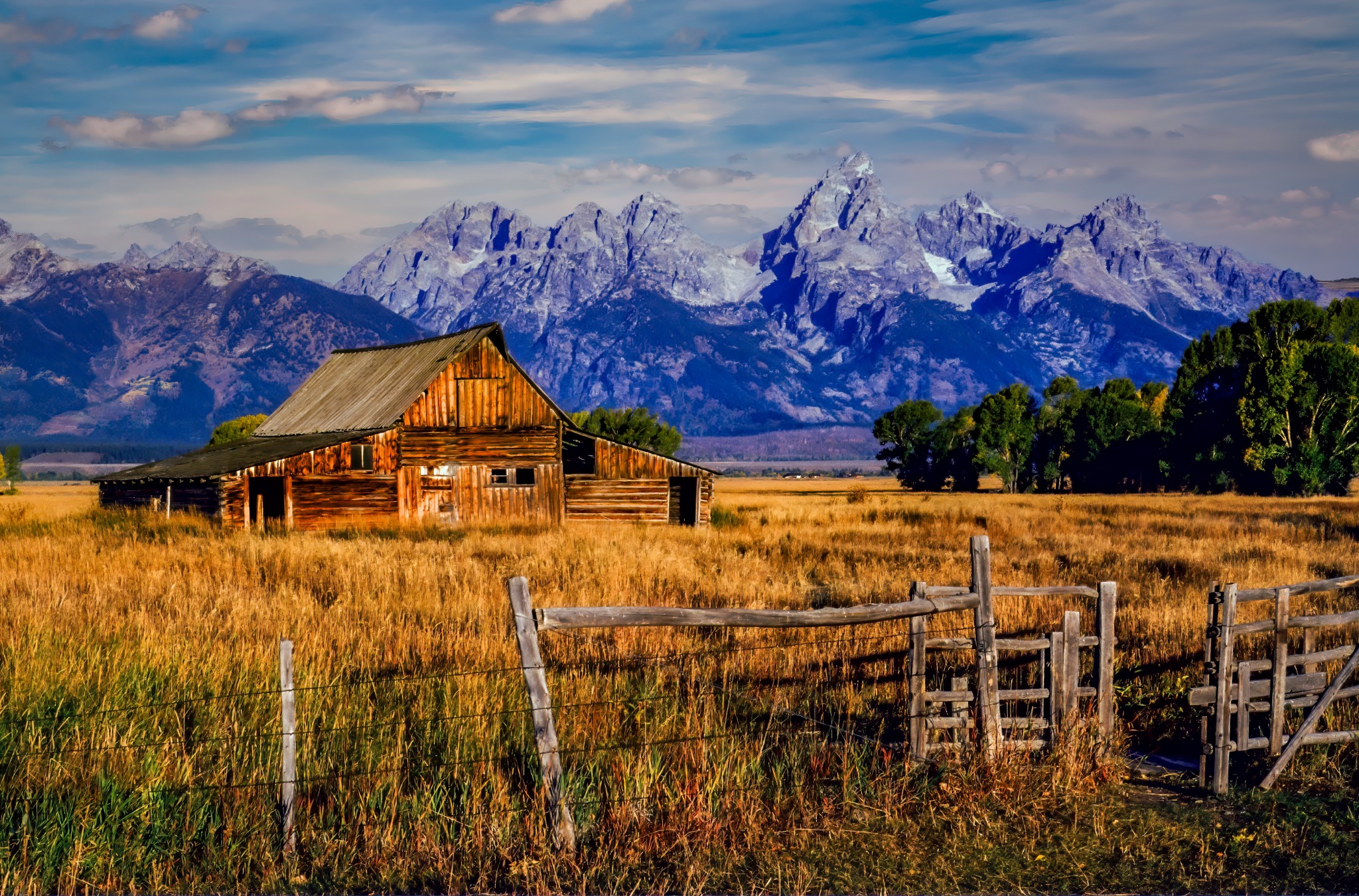 Houten schuur Teton Village National Park Wyoming