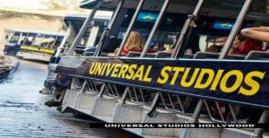 Tram tijdens de Studio Tour bij Universal Studios Hollywood in Los Angeles