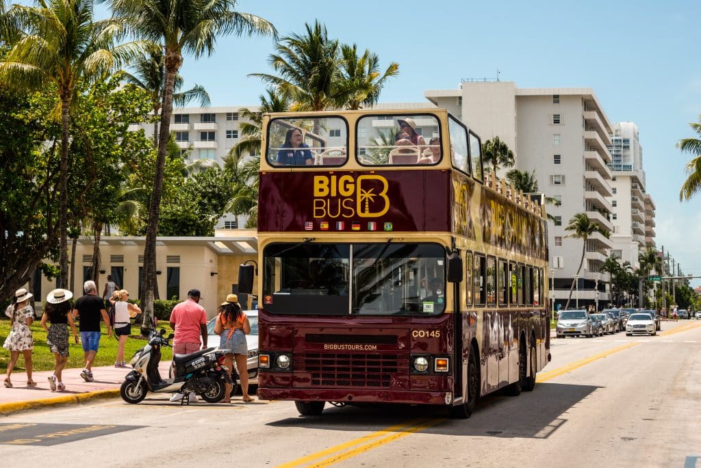 Dubbeldekker Big Bus Tour in Miami, Florida