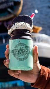 Chocoladedrank met topping in Universal Orlando Florida