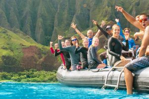 Raft and Snorkel Adventure to Na Pali