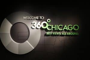 360 CHICAGO logo binnenruimte in Chicago, Illinois
