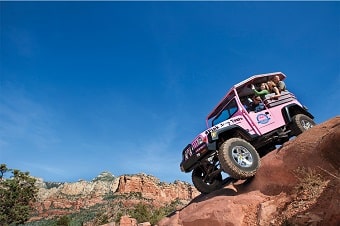Jeep tijdens de Desert View Tour in de Grand Canyon