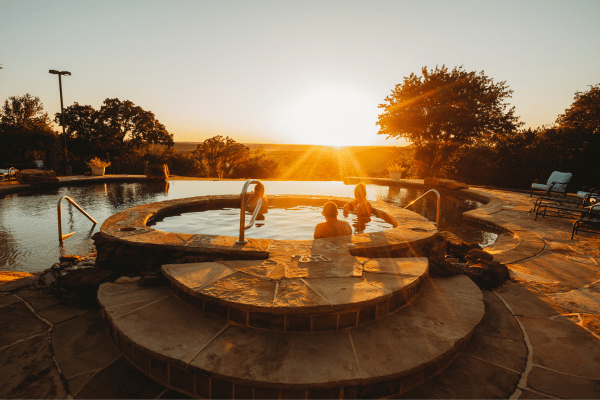Jacuzzi in de Wildcatter Ranch Texas