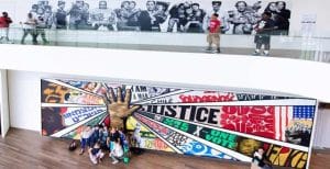 Justice Wall in het National Center for Civil and Human Rights, Atlanta, Georgia, USA