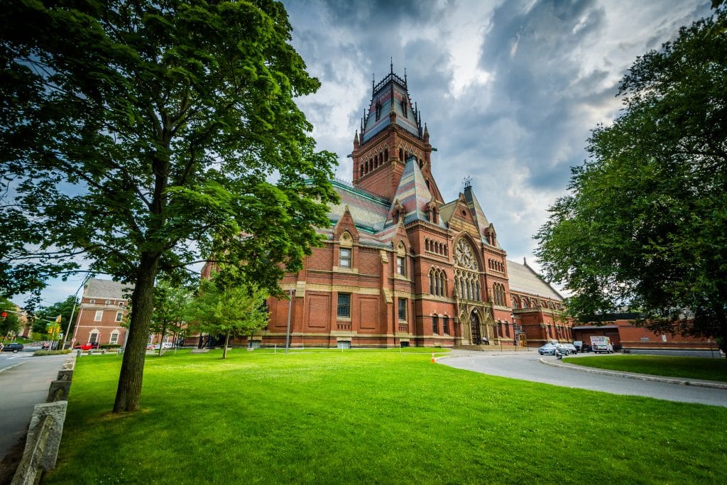 Harvard University campus met zijn iconische gebouwen
