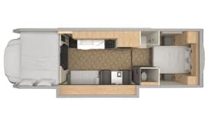 Plattegrond El Monte C-Large camper