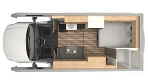Plattegrond El Monte C-Medium camper