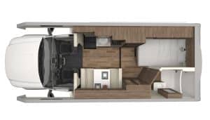Plattegrond El Monte C-Small dagindeling