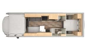 Plattegrond El Monte FS Family Sleeper voor de nacht