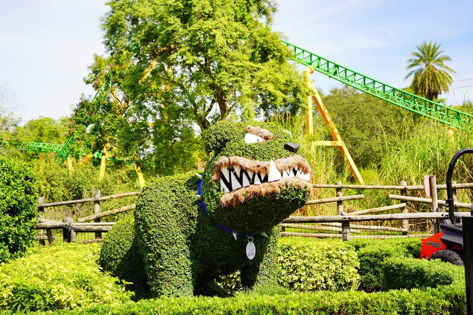 Dierenvormige heg in Busch Gardens Tampa, Florida