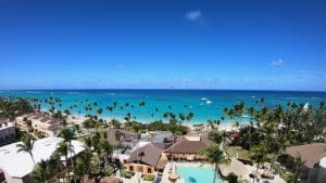 Strandresort met palmbomen op Lanai, Hawaii