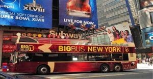 Big Bus sightseeingbus in New York City