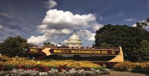 Big Bus tour in Washington DC bij het Capitool