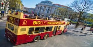 Big Bus tour in downtown Washington DC