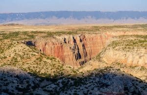Rotsformaties en kloven in Bighorn Canyon, Wyoming