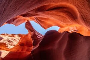 Rotsformaties in Lower Antelope Canyon, Arizona