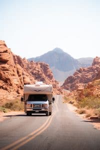 El Monte C-Medium vooraanzicht in Valley of Fire Nevada