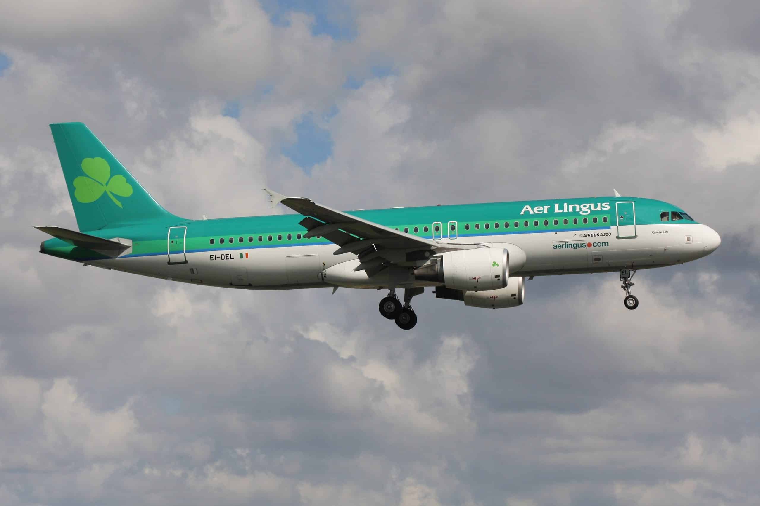 Aer Lingus vliegtuig dat landt