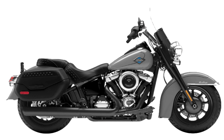 Harley Davidson Softail Classic cruiser met zijtassen