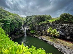 Waterval in Haleakalā National Park op Maui, Hawaii