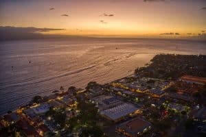 Lahaina kustplaats op Maui Hawaii