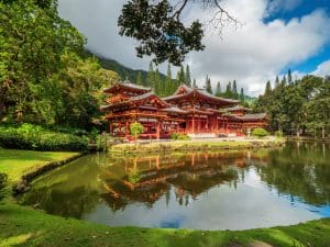 Byodo-In Temple op Oahu Hawaii