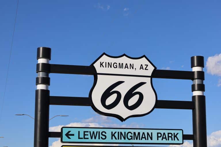 Route 66 bord in Kingman Arizona