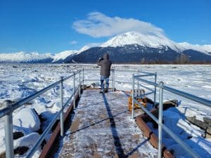 Uitzichtpunt bergen Girdwood Alaska