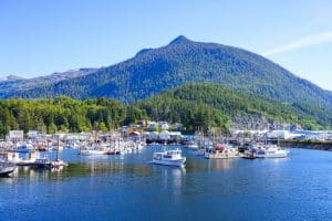 Haven met boten in Ketchikan Alaska