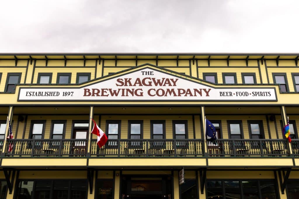 Gevel van Skagway Brewing Company Alaska