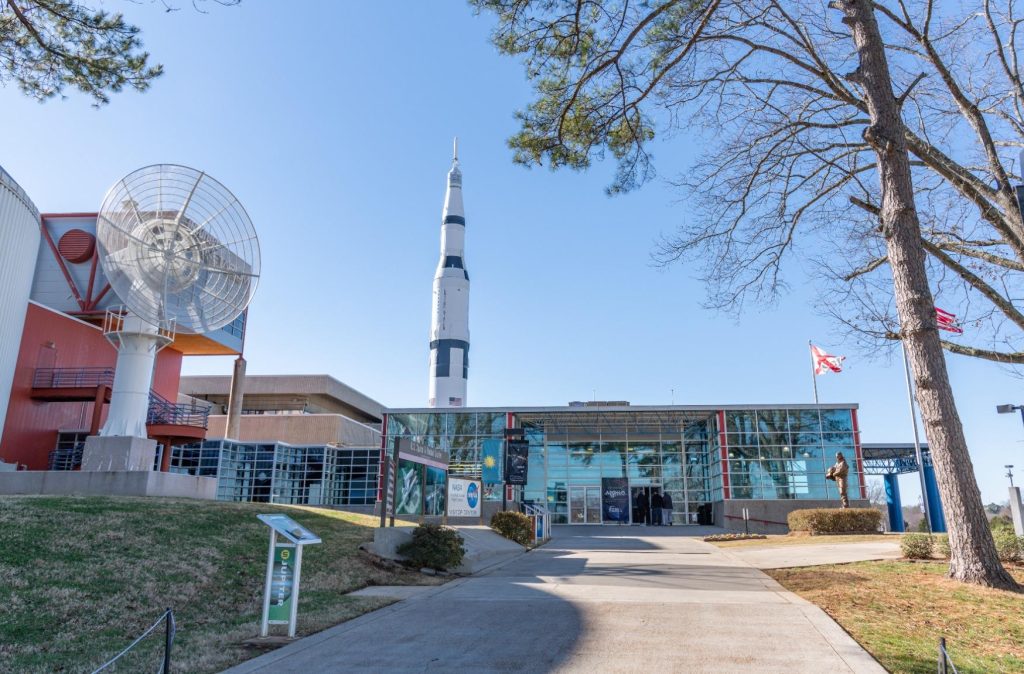 Huntsville Space Rocket Center ingang raket