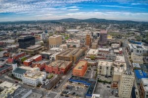 Huntsville skyline luchtfoto gebouwen