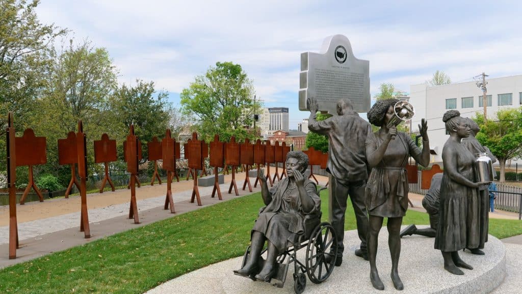 National Memorial for Peace and Justice Montgomery monument