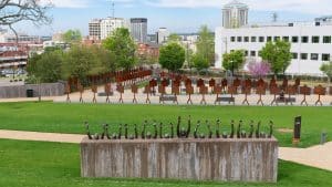 National Memorial Montgomery overzicht monumenten veld