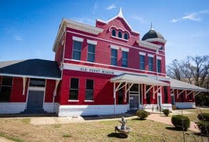 Old Depot Museum Selma Alabama rood historisch gebouw