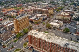 Centrum Tuscaloosa Alabama luchtfoto gebouwen
