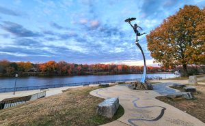 Standbeeld rivierpark Tuscaloosa Alabama