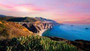 Big Sur Californië Bixby Bridge kustlijn