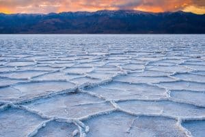 Zoutpolygonen van Badwater Basin in Death Valley National Park