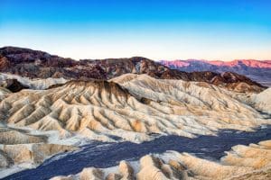Badlands van Zabriskie Point in Death Valley National Park