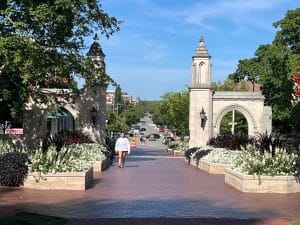 Sample Gates bij Indiana University in Bloomington.