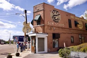 Sun Studio gebouw in Memphis Tennessee