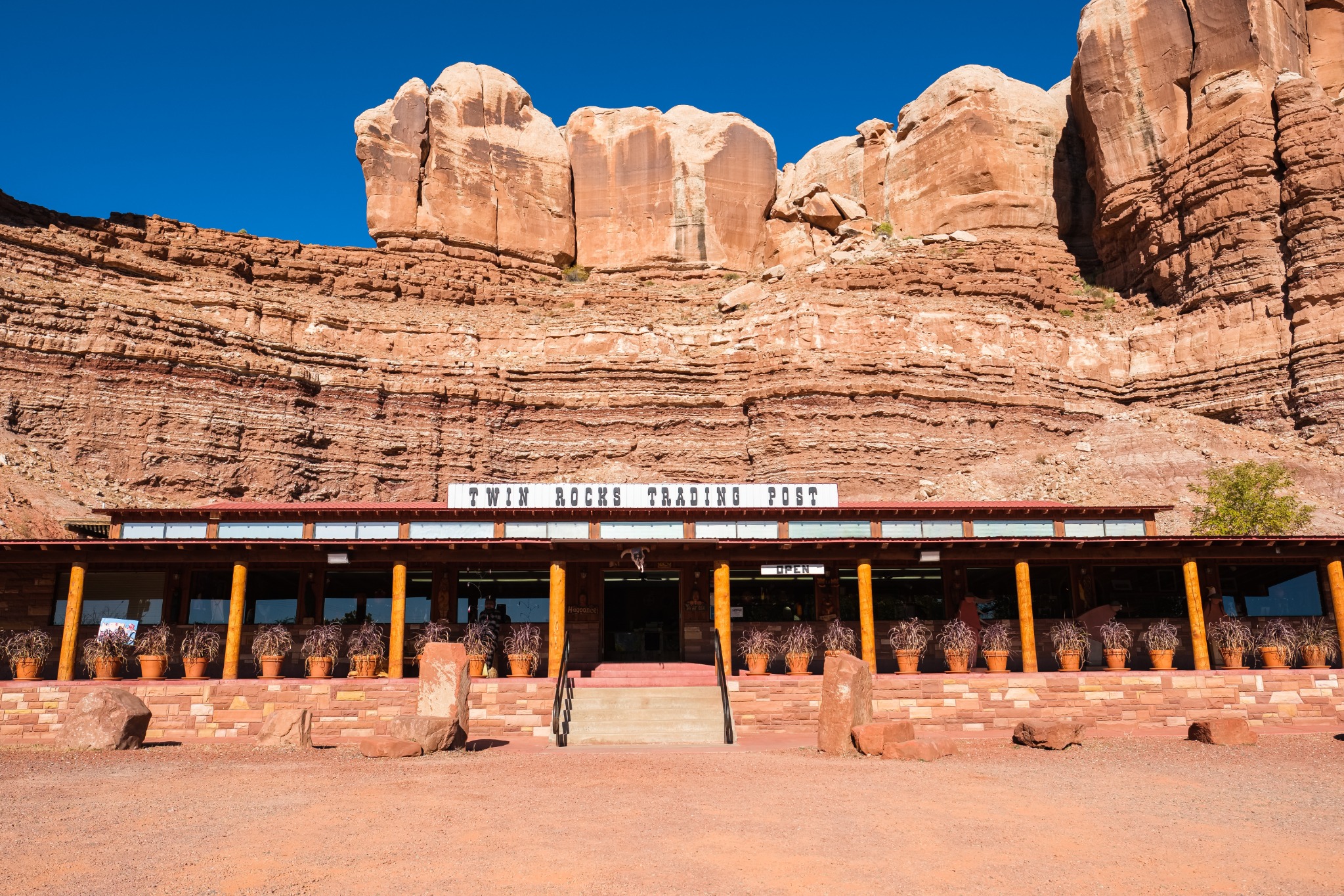 Twin Rocks Trading Post in Bluff Utah