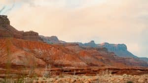 Rode rotsformaties bij Bluff in Utah